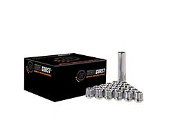 Chrome Open Acorn Spline Lug Nuts; M12x1.25; Set of 24 (05-25 Frontier)