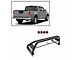 Classic Roll Bar with 7-Inch Red Round LED Lights; Black (05-21 Frontier)