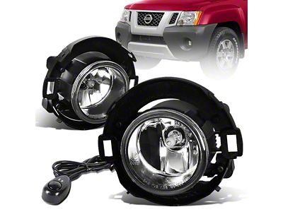 Fog Lights with Switch; Clear (05-21 Frontier w/ Plastic Bumper)