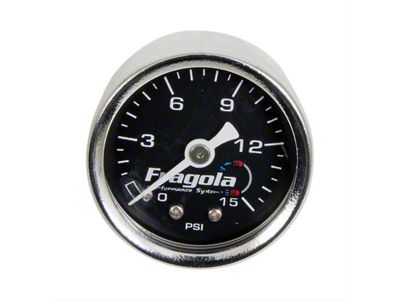 Fuel Pressure Gauge; 0-15 PSI; Dry (Universal; Some Adaptation May Be Required)