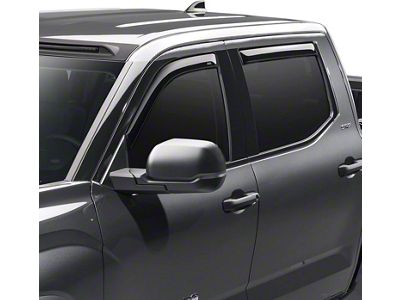 In-Channel Ventvisor Window Deflectors; Front and Rear; Dark Smoke (22-25 Frontier Crew Cab)