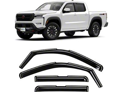 in-Channel Window Deflectors (22-24 Frontier Crew Cab)