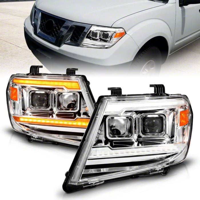 Frontier Light Bar Style Projector Headlights with Sequential Turn ...