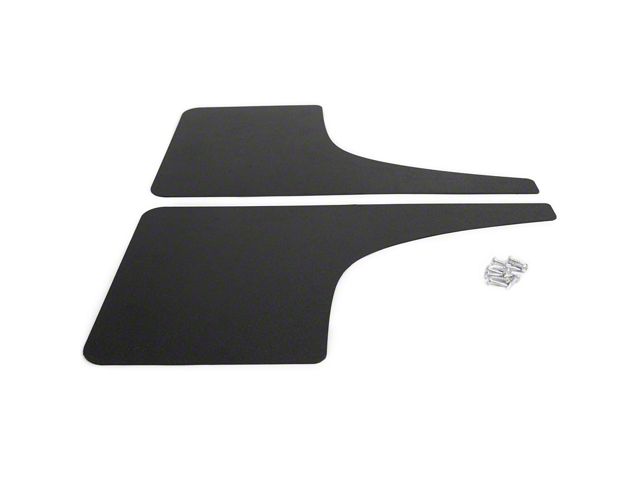 Mud Flaps; Front; Forged Carbon Fiber Vinyl (05-21 Frontier)