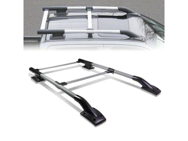 OE Style Aluminum Roof Rack; Black (05-21 Frontier Crew Cab)