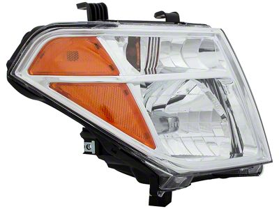 OE Style Headlight; Chrome Housing; Clear Lens; Passenger Side (05-08 Frontier)