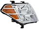 OE Style Headlight; Chrome Housing; Clear Lens; Passenger Side (09-13 Frontier)