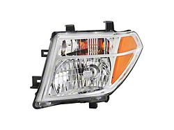 OEM Style Headlight; Chrome Housing; Clear Lens; Driver Side (05-08 Frontier)