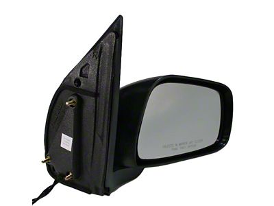 Powered Mirror; Textured Black; Passenger Side (05-15 Frontier w/ Puddle Lights)