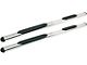 Premier 4 Oval Nerf Side Step Bars without Mounting Kit; Stainless Steel (05-21 Frontier Crew Cab)