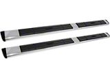 Premier 6 Oval Nerf Side Step Bars without Mounting Kit; Stainless Steel (05-21 Frontier Crew Cab)