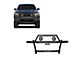 Rambler Grille Guard with 30-Inch LED Light Bar and 5.30-Inch Black Round Flood LED Lights; Matte Black (22-24 Frontier)