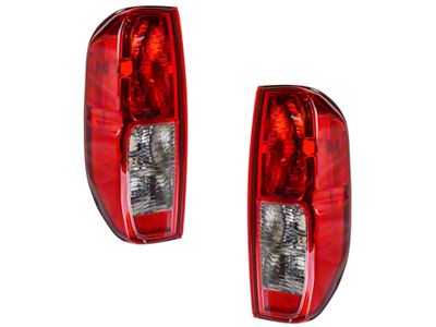 Tail Lights; Chrome Housing; Red Lens (05-14 Frontier)