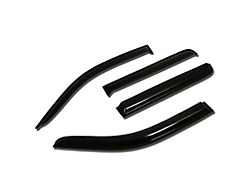 Tape-On Wind Deflectors Window Visors; Smoked (05-21 Frontier Crew Cab)