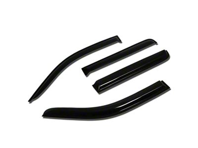 Tape-On Wind Deflectors Window Visors; Smoked (05-21 Frontier Crew Cab)