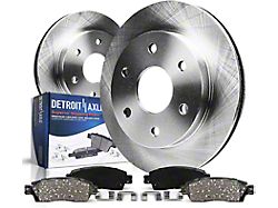 Vented 6-Lug Brake Rotor and Pad Kit; Front (05-24 V6 Frontier)