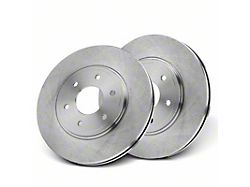 Vented 6-Lug Rotors; Front Pair (05-19 2.5L Frontier)