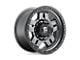 Fuel Wheels Anza Matte Gunmetal with Black Bead Ring 6-Lug Wheel; 16x8; 1mm Offset (03-09 4Runner)