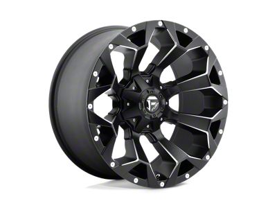 Fuel Wheels Assault Matte Black Milled 6-Lug Wheel; 22x9.5; 20mm Offset (03-09 4Runner)