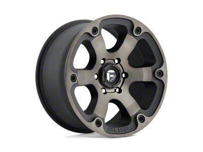 Fuel Wheels Beast Matte Black with Double Dark Tint 6-Lug Wheel; 16x8; 1mm Offset (03-09 4Runner)