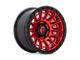 Fuel Wheels Cycle Candy Red with Black Ring 6-Lug Wheel; 17x9; -12mm Offset (03-09 4Runner)