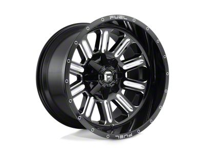 Fuel Wheels Hardline Gloss Black Milled 6-Lug Wheel; 17x9; 1mm Offset (03-09 4Runner)