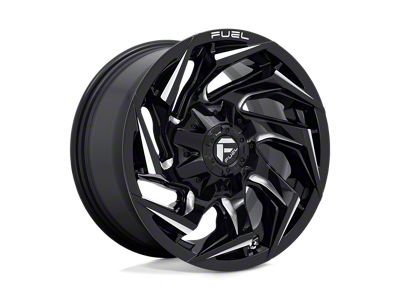 Fuel Wheels Reaction Gloss Black Milled 6-Lug Wheel; 17x9; 1mm Offset (03-09 4Runner)