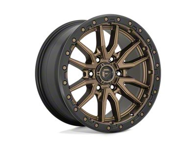 Fuel Wheels Rebel Matte Bronze with Black Bead Ring 6-Lug Wheel; 22x12; -44mm Offset (03-09 4Runner)