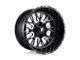 Fuel Wheels Stroke Gloss Black Milled 6-Lug Wheel; 20x9; 1mm Offset (03-09 4Runner)