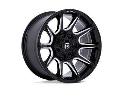 Fuel Wheels Super C Gloss Black Milled 6-Lug Wheel; 20x10; -18mm Offset (03-09 4Runner)