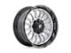 Fuel Wheels Arc Silver Brushed Face with Milled Black Lip 6-Lug Wheel; 20x9; 1mm Offset (04-15 Titan)