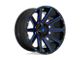 Fuel Wheels Contra Gloss Black with Blue Tinted Clear 6-Lug Wheel; 22x12; -43mm Offset (04-15 Titan)