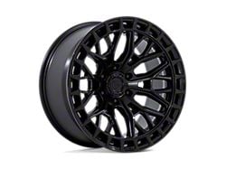 Fuel Wheels Sigma Blackout with Gloss Black Lip 6-Lug Wheel; 22x9.5; 18mm Offset (04-15 Titan)