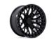 Fuel Wheels Sigma Blackout with Gloss Black Lip 6-Lug Wheel; 22x9.5; 18mm Offset (04-15 Titan)