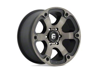 Fuel Wheels Beast Matte Black with Double Dark Tint 6-Lug Wheel; 16x8; 1mm Offset (05-15 Tacoma)