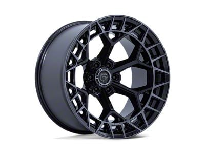 Fuel Wheels Charger Gloss Black Brushed Face with Dark Tint 6-Lug Wheel; 17x9; 1mm Offset (05-15 Tacoma)