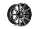 Fuel Wheels Contra Gloss Black Milled 5-Lug Wheel; 20x9; 1mm Offset (05-15 Tacoma)