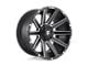 Fuel Wheels Contra Matte Black Milled 5-Lug Wheel; 22x12; -44mm Offset (05-15 Tacoma)