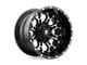 Fuel Wheels Crush Gloss Machined Double Dark Tint 5-Lug Wheel; 17x9; 1mm Offset (05-15 Tacoma)