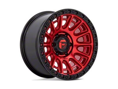 Fuel Wheels Cycle Candy Red with Black Ring 6-Lug Wheel; 17x9; 1mm Offset (05-15 Tacoma)