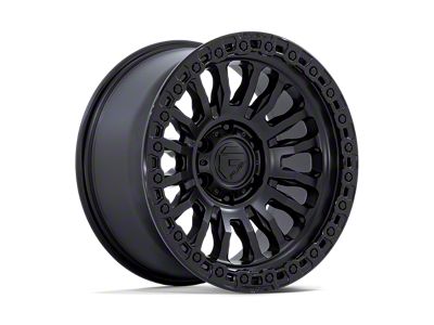 Fuel Wheels Rincon Matte Black with Gloss Black Lip 6-Lug Wheel; 17x8.5; -1mm Offset (05-15 Tacoma)