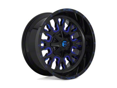 Fuel Wheels Stroke Gloss Black with Blue Tinted Clear 5-Lug Wheel; 18x9; -12mm Offset (05-15 Tacoma)