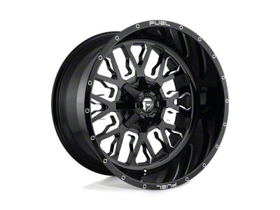 Fuel Wheels Stroke Gloss Black Milled 5-Lug Wheel; 20x9; 1mm Offset (05-15 Tacoma)