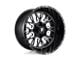 Fuel Wheels Stroke Gloss Black Milled 6-Lug Wheel; 20x9; 1mm Offset (05-15 Tacoma)