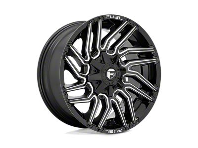 Fuel Wheels Typhoon Gloss Black Milled 5-Lug Wheel; 20x9; 1mm Offset (05-15 Tacoma)