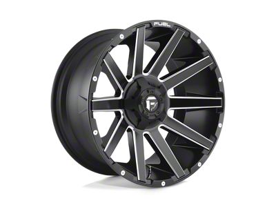 Fuel Wheels Contra Matte Black Milled 5-Lug Wheel; 20x9; 1mm Offset (07-13 Tundra)