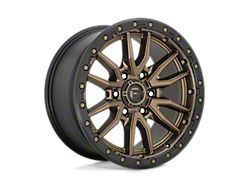 Fuel Wheels Rebel Matte Bronze with Black Bead Ring 5-Lug Wheel; 18x9; 1mm Offset (07-13 Tundra)