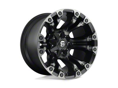 Fuel Wheels Vapor Matte Black with Gray Tint 5-Lug Wheel; 18x9; 1mm Offset (07-13 Tundra)