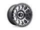 Fuel Wheels Vector Matte Gunmetal with Black Bead Ring 5-Lug Wheel; 18x9; 1mm Offset (07-13 Tundra)