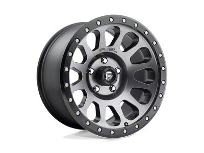 Fuel Wheels Vector Matte Gunmetal with Black Bead Ring 5-Lug Wheel; 18x9; 20mm Offset (07-13 Tundra)